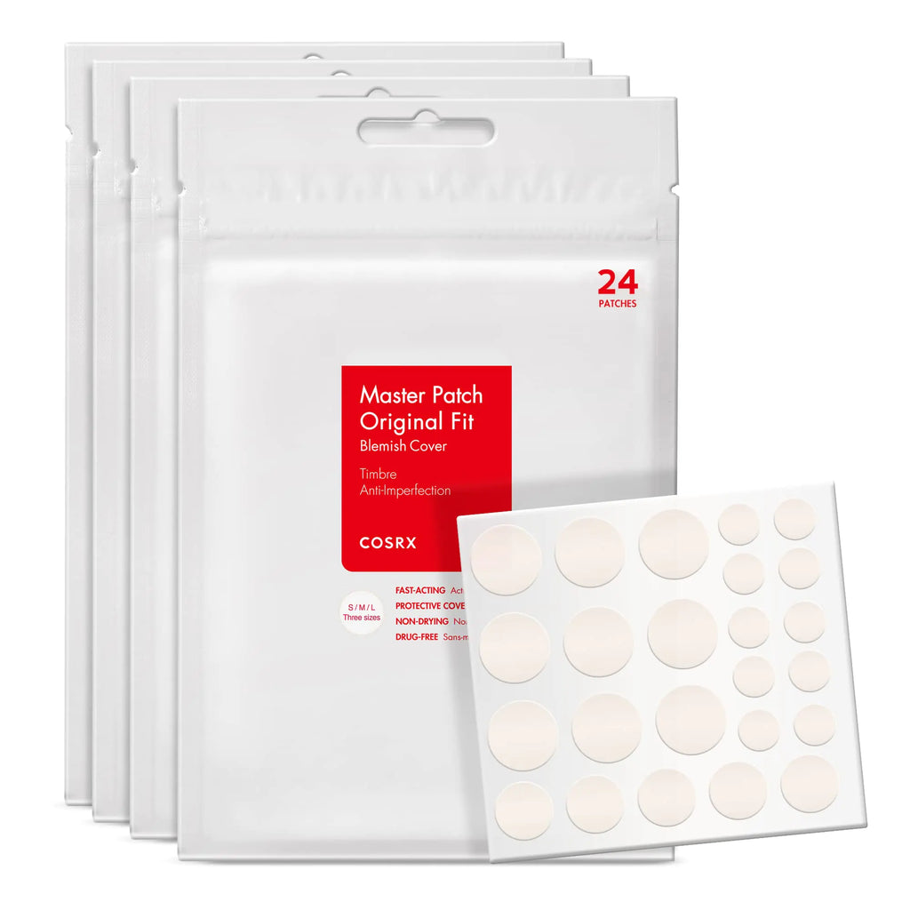 COSRX Acne Pimple Patch (96) - Hydrocolloid Blemish Patches 3 Sizes