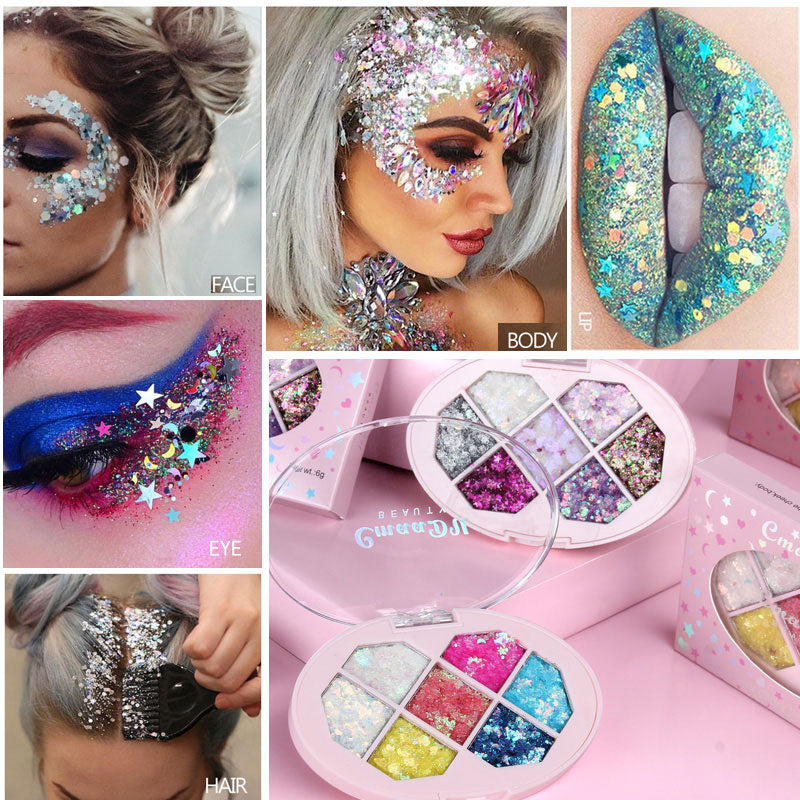 Face Jewels Shimmer Pigment Glitter for Festivals