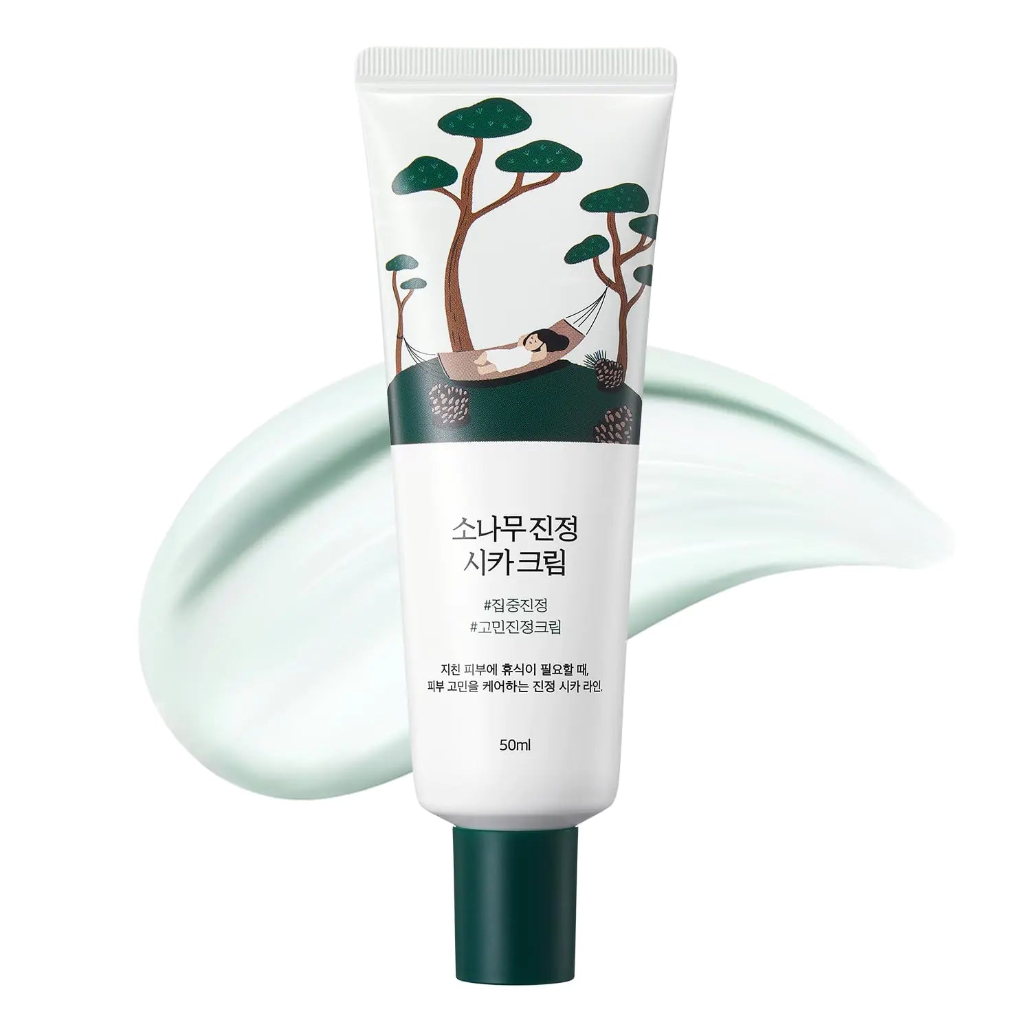 ROUND LAB Pine Calming Cica Cream - 5-CICA Solution for Breakouts
