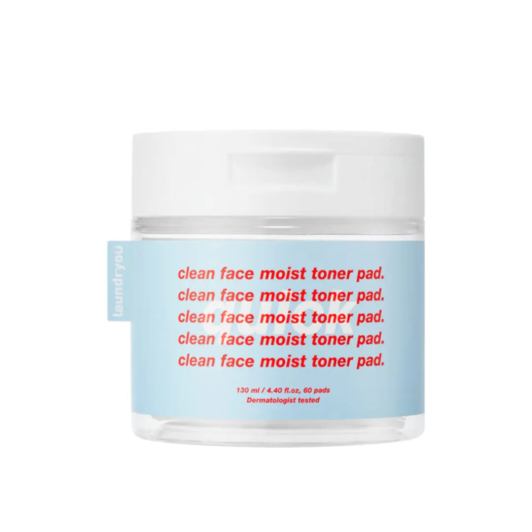 laundryou Clean Face Moist Toner Pad - Cooling Soothing Korean Wipes