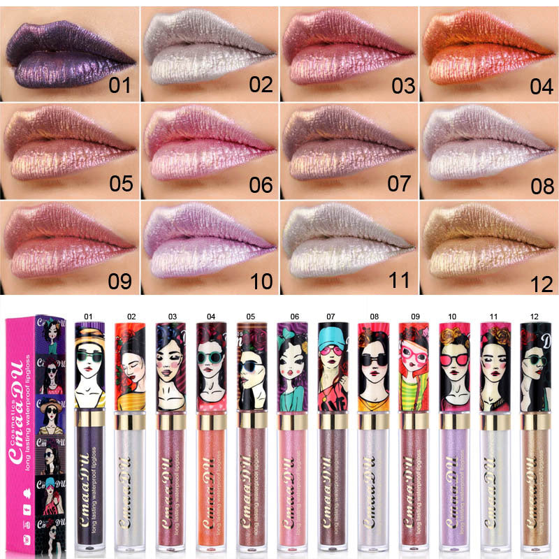 11 Colors Waterproof Shimmer Liquid Lip Gloss Makeup