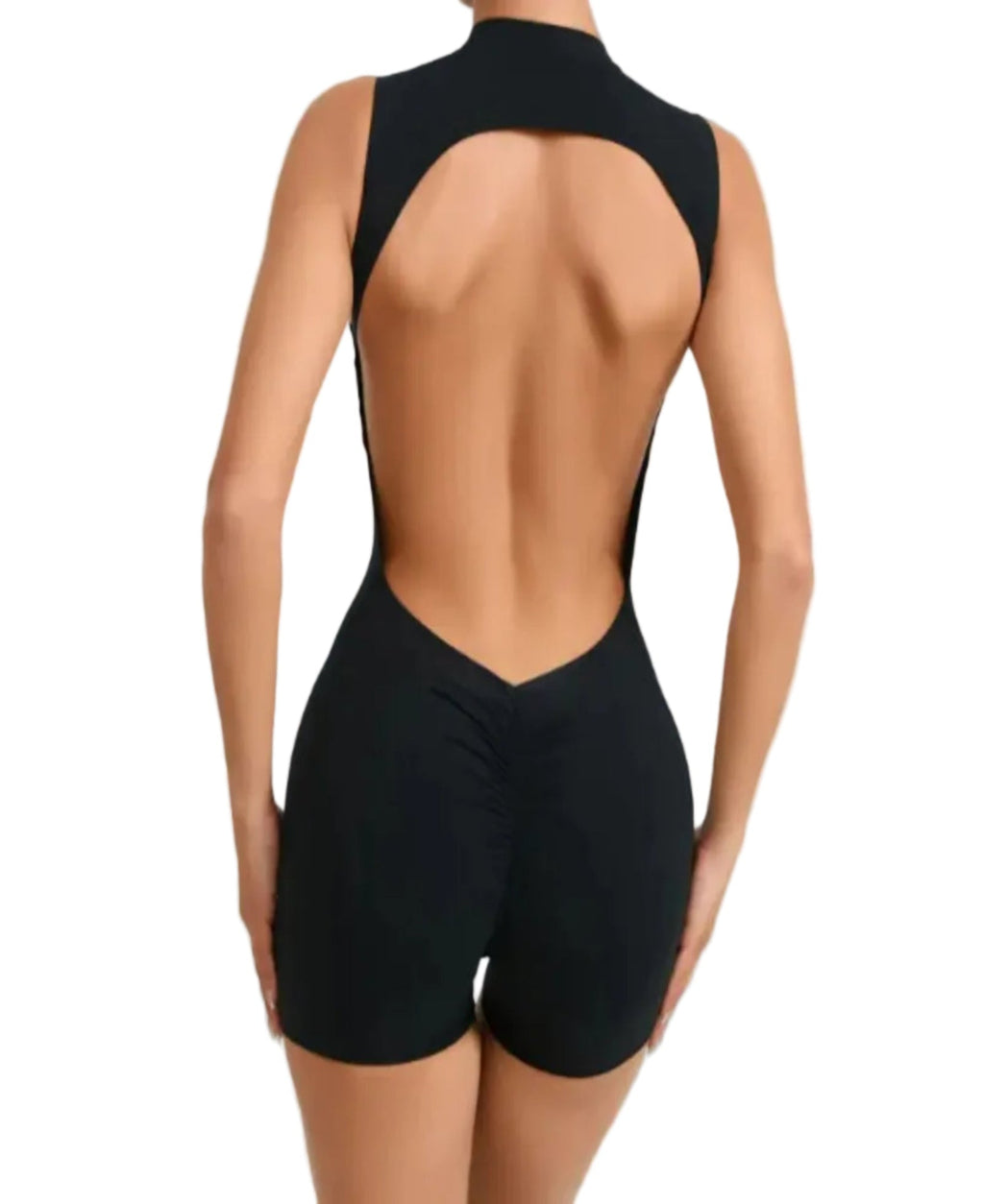 Sleeveless Backless Yoga Romper