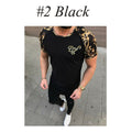 Men’s Camouflage Gym Shirt – Comfortable Short Sleeve Performance Tee (White/Black/Army Green)