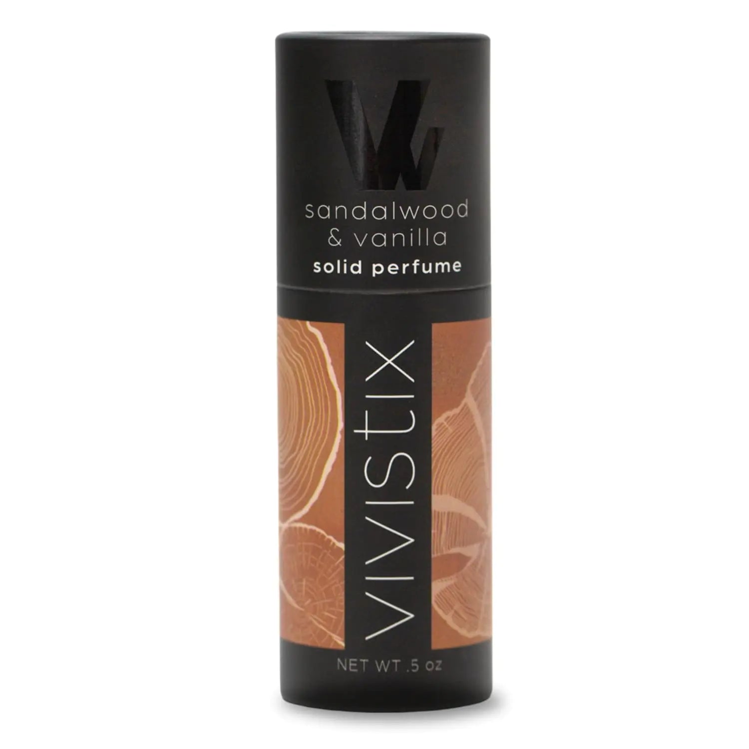 Vivistix Solid Perfume Stick - Sandalwood & Vanilla Warm Woodsy Scent