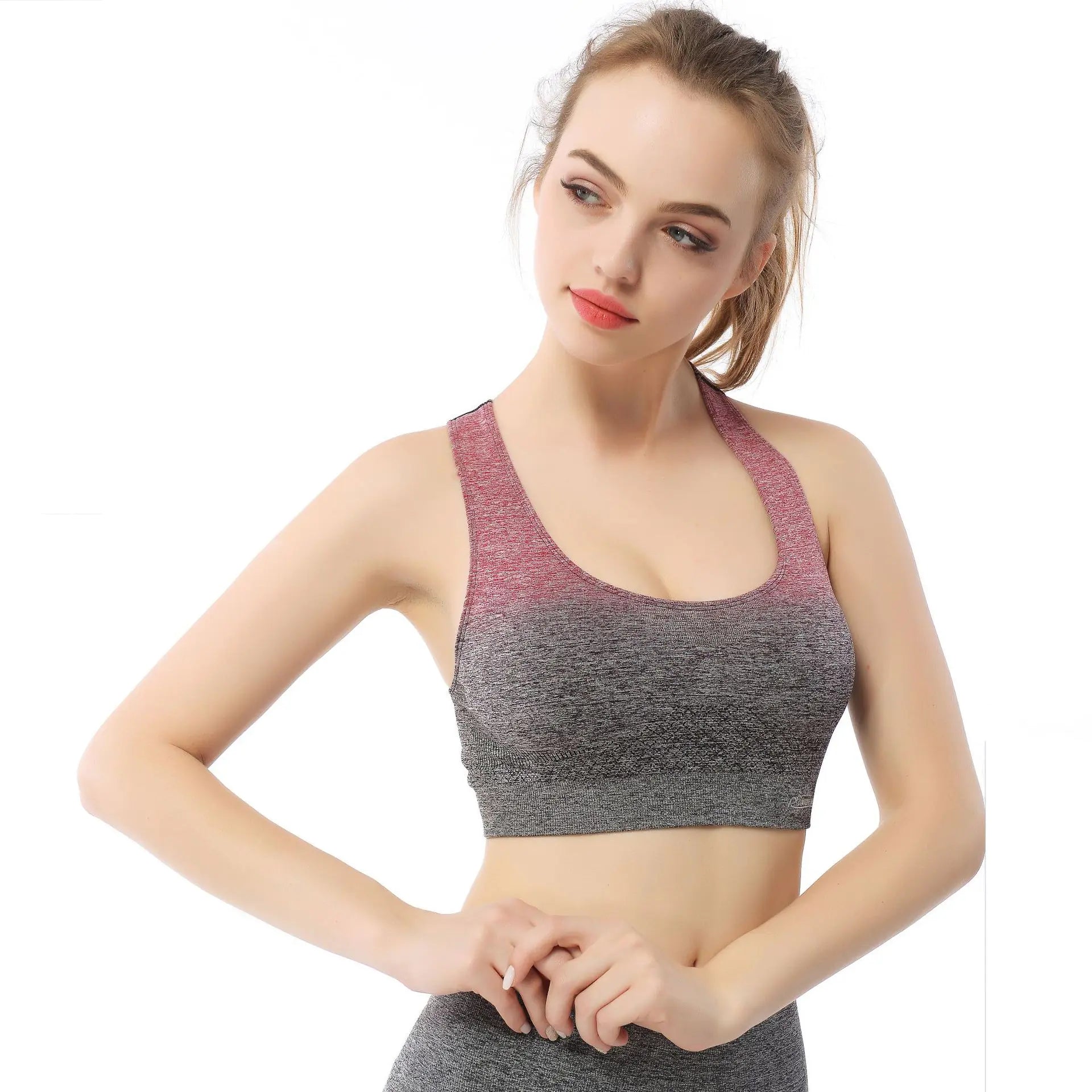 Breathable Sports Yoga Bra Set – Push-Up Anti-Sweat Fitness Wear for Women