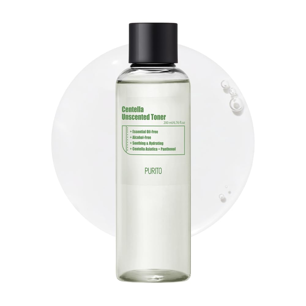 PURITO Centella Unscented Toner 200ml 6.76 fl.oz Korean Centella for Sensitive Skin Soothing Facial Toner for face K-Beauty Korean Skin Care