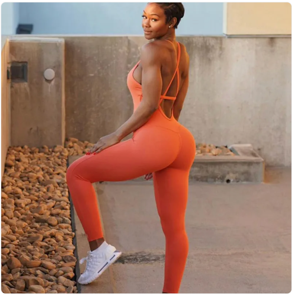 Chic Halter-Top Yoga Jumpsuit