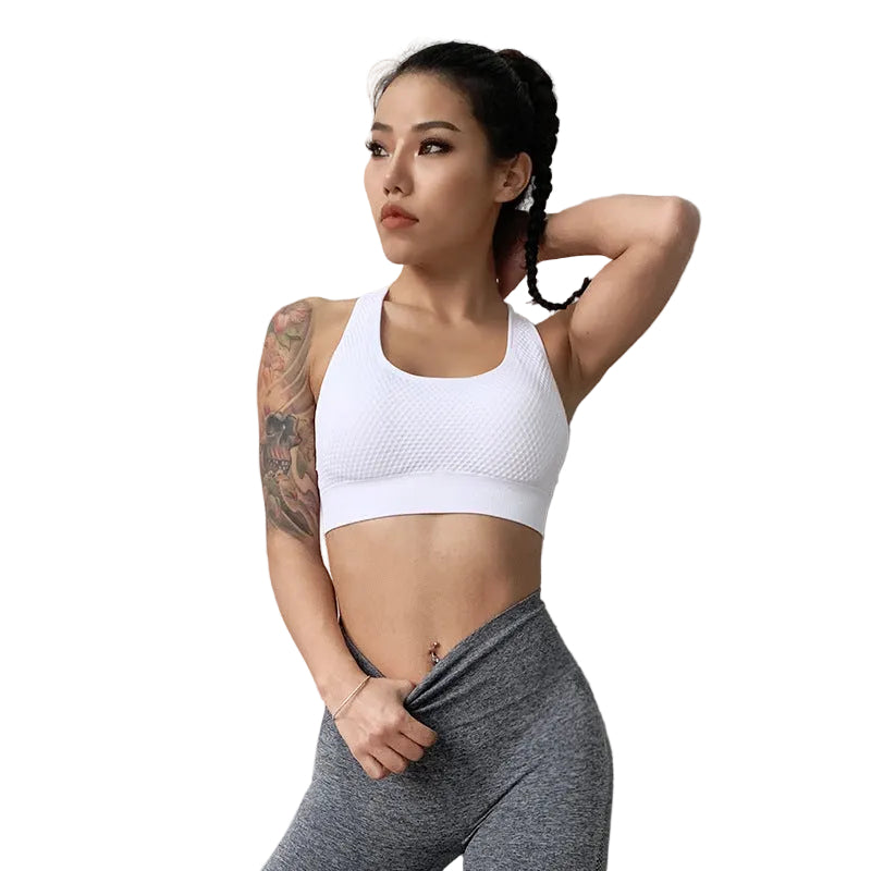 Women’s Yoga & Training Sports Bra – High Support Breathable Workout Bra (S–L)