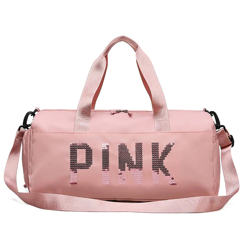Pink Gym Bag – Large Capacity Waterproof Travel Tote