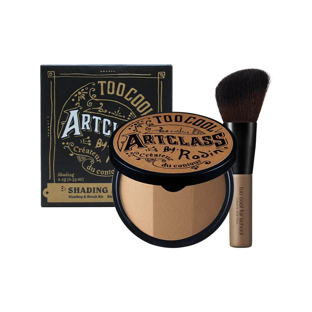 TOO COOL FOR SCHOOL Contour Powder Palette with Brush - Korean Face Sculpting