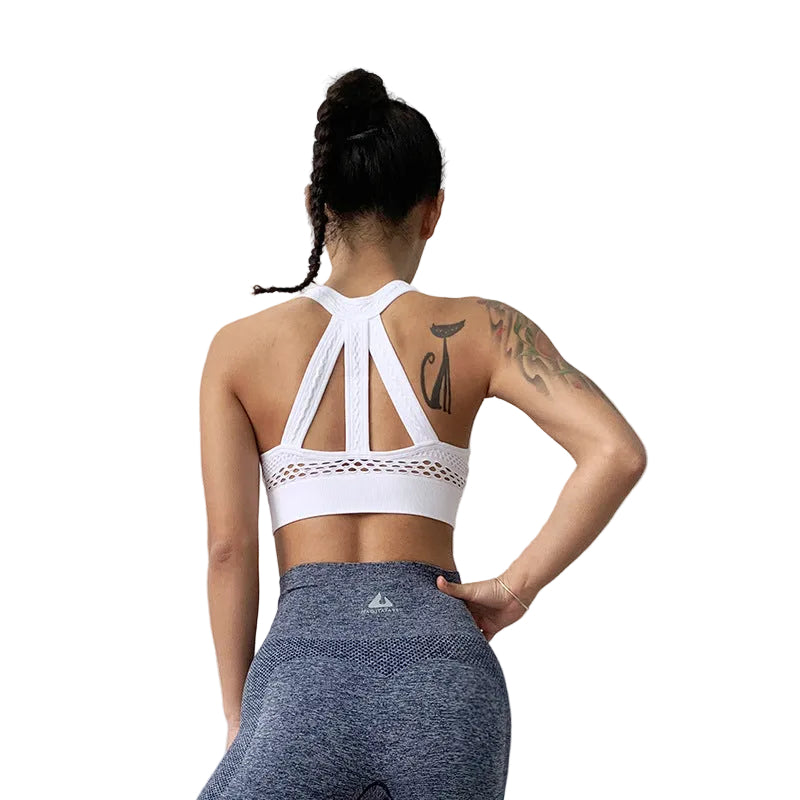 Women’s Yoga & Training Sports Bra – High Support Breathable Workout Bra (S–L)