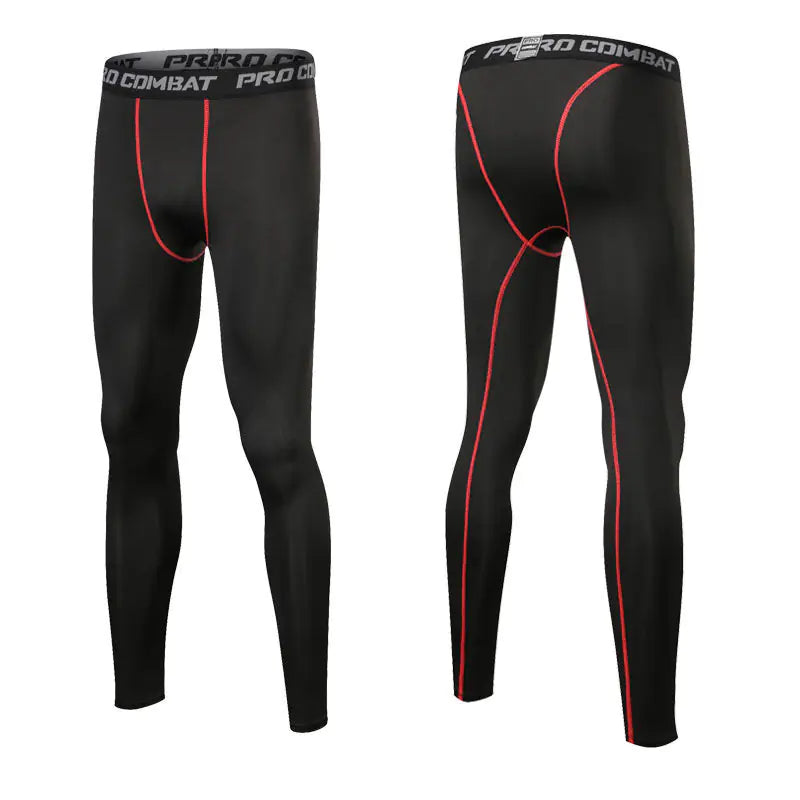 Men’s Compression Leggings – Quick-Dry Lycra Running Tights & Gym Base Layer Pants (S–3XL)