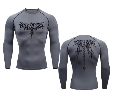 Men’s Long Sleeve Compression Top (Performance Base Layer) Quick-Dry