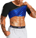 Men’s Sweat Sauna T-Shirt – Short Sleeve Heat-Trapping Compression Top Ideal for Workout & Weight Loss (Black XL)