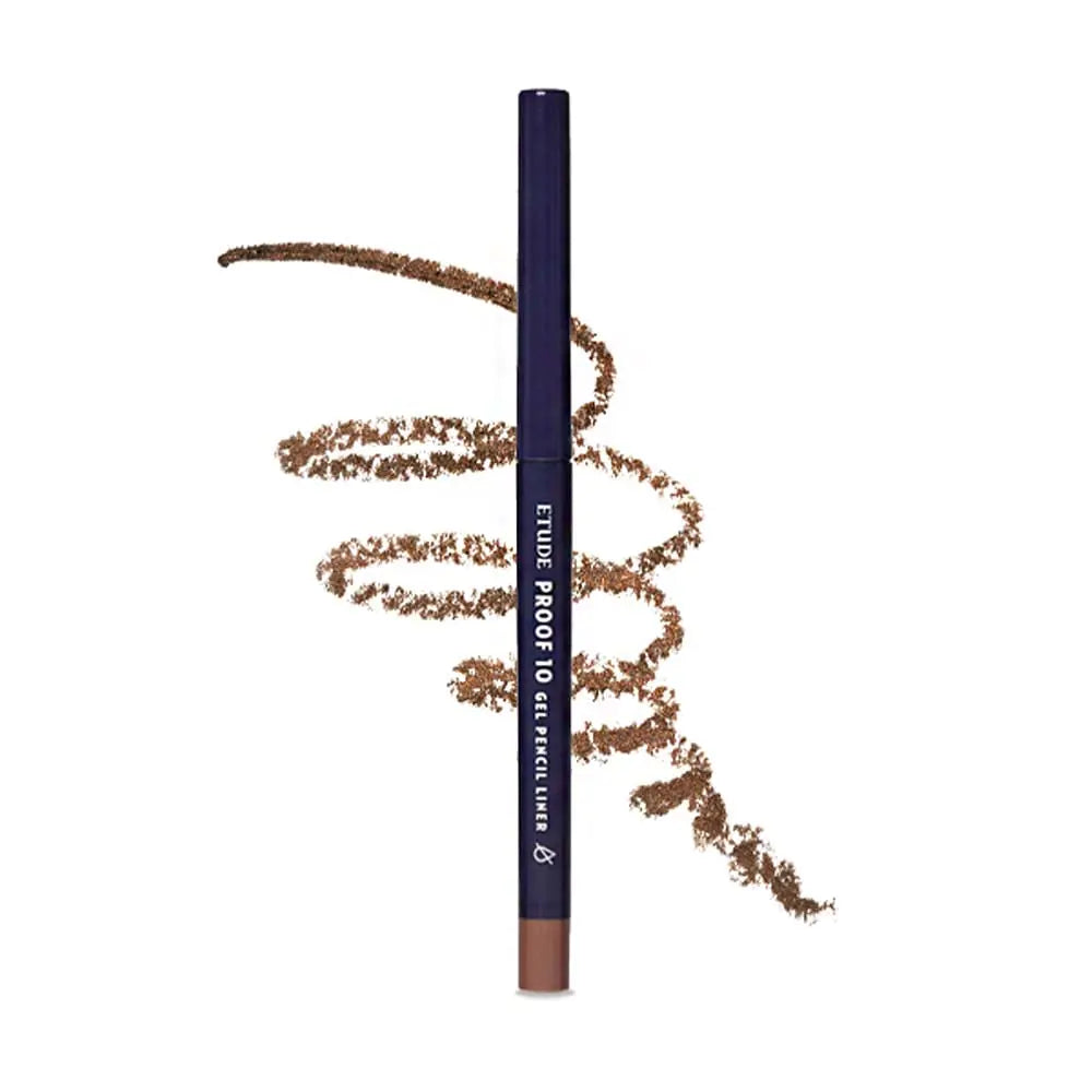 ETUDE Proof 10 Gel Pencil Liner #6 Honey Bronze - Creamy Wearable Eyeliner