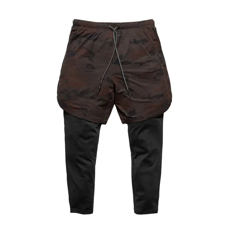 Men’s Quick-Drying Nine-Point Fitness Shorts – Lightweight 3/4 Length Athletic Training Shorts