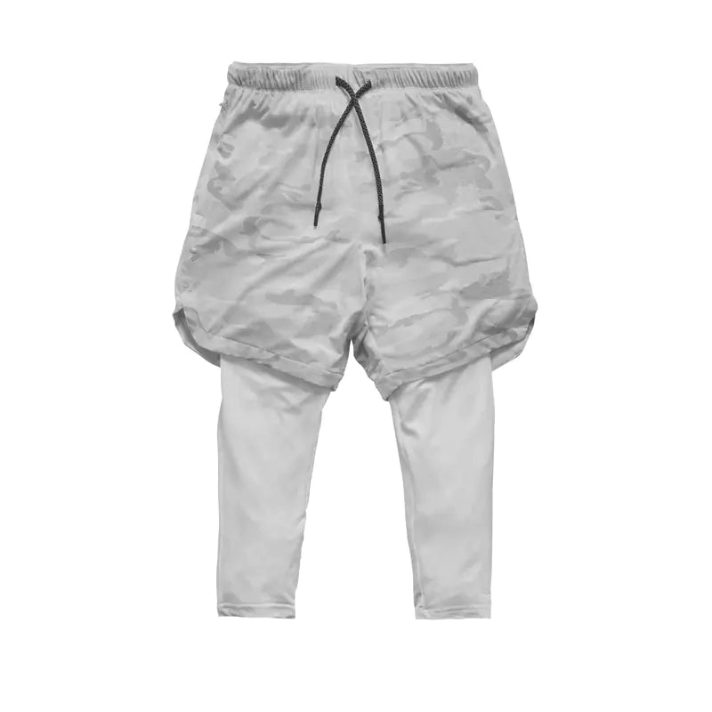 Men’s Quick-Drying Nine-Point Fitness Shorts – Lightweight 3/4 Length Athletic Training Shorts