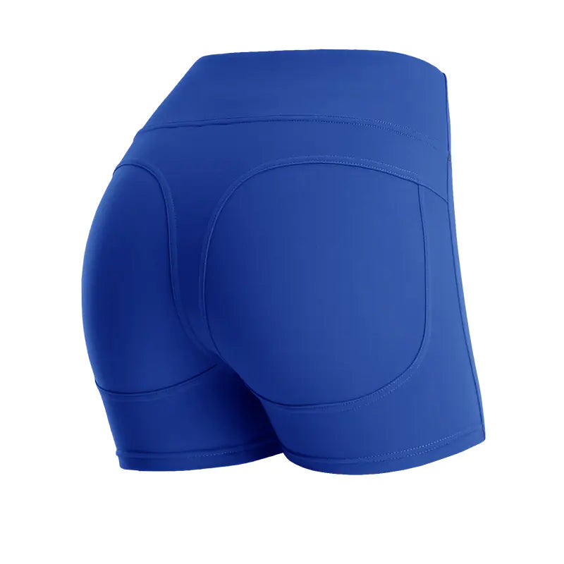 Women’s High-Waist Pocketed Yoga Shorts – Premium Studio-Style Fitness Wear
