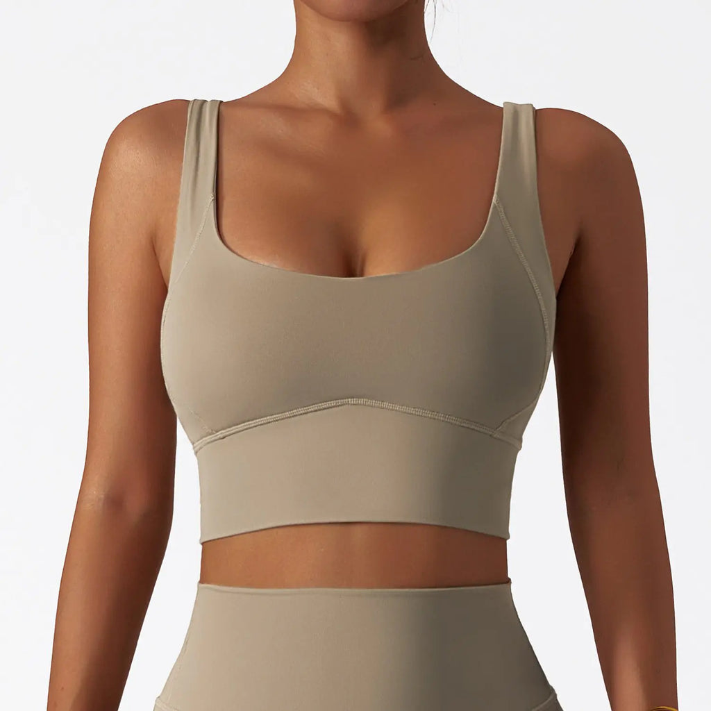 Women’s Quick-Dry Shock-Absorbing Push-Up Sports Bra for Yoga & Fitness