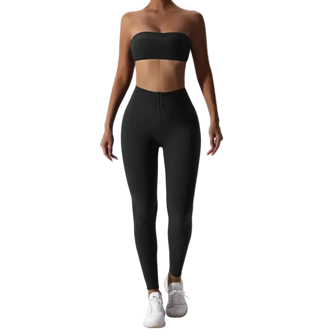 Women’s 2-Piece Yoga Suit – Form-Fitting Top & Leggings Set, Moisture-Wicking Stretch Athleisure Outfit