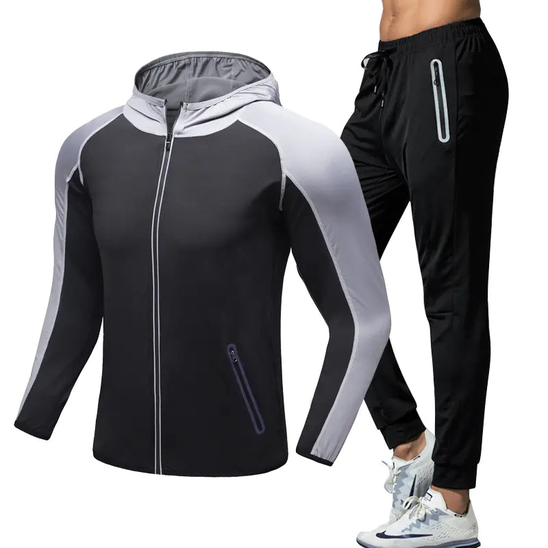 Men’s Sports Fitness Two-Piece Set for Running