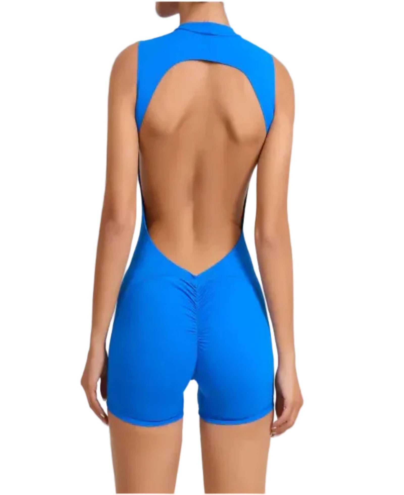 Sleeveless Backless Yoga Romper