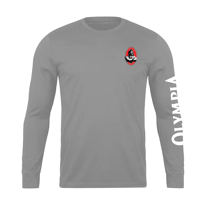 Men’s Long Sleeve Gym Shirt – 95% Cotton Breathable Running & Training Base Layer (M–2XL)