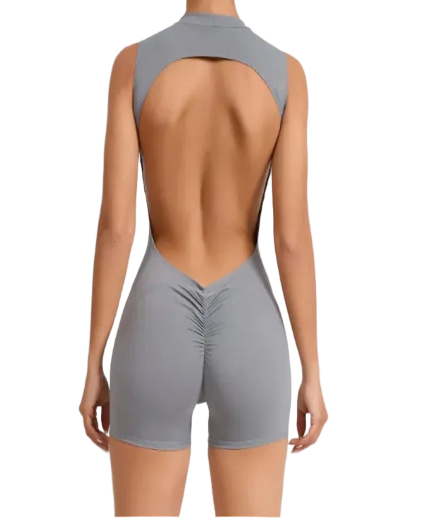 Sleeveless Backless Yoga Romper