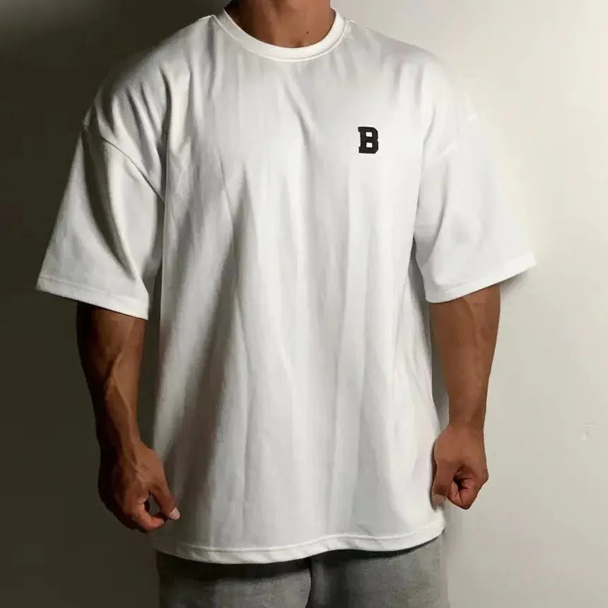 Men's Fitness Workout Slim Fit Short Sleeve T-Shirt