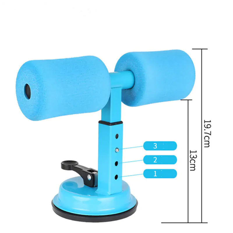 Compact Home Ab Workout Device Portable Suction Sit-Up Bar (Adjustable Core Trainer)