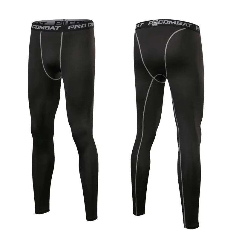 Men’s Compression Leggings – Quick-Dry Lycra Running Tights & Gym Base Layer Pants (S–3XL)