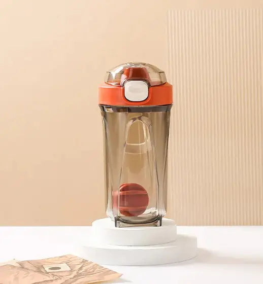 Large Capacity Fitness Shake Cup – 32oz Portable Bounce Cover Shaker Bottle