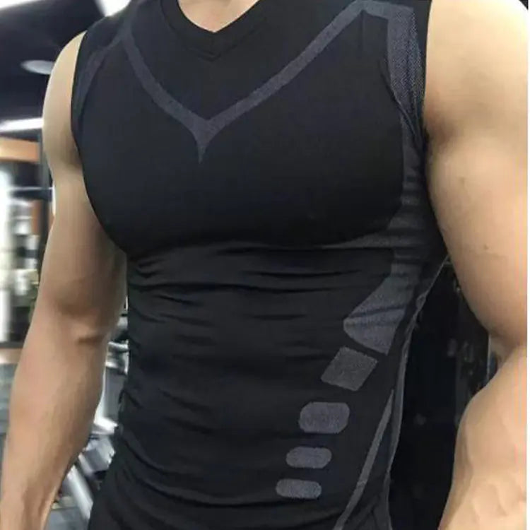 Fitness Tank Top & Compression Training Shirt – Athletic Performance Sleeveless Workout Top