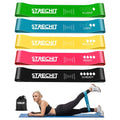 Resistance Bands Set for Men & Women – 5-Level Exercise Bands for Legs & Glutes with Carrying Bag & Posture Guide