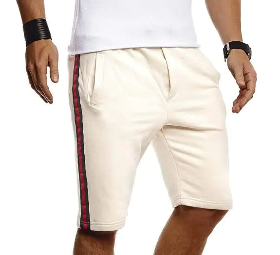 Solid Color Sports Shorts for Fitness Training – Men’s Athletic Workout & Gym Shorts