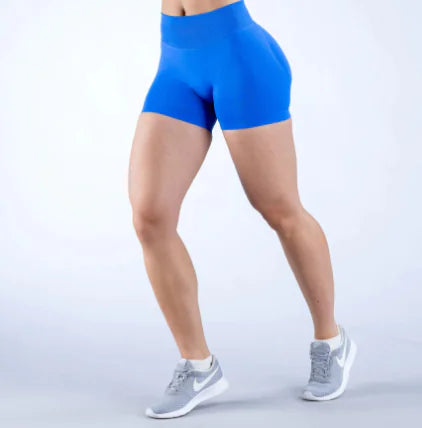 Seamless Fitness Yoga Shorts – High-Waist Stretchy Workout Shorts for Gym, Yoga & Training