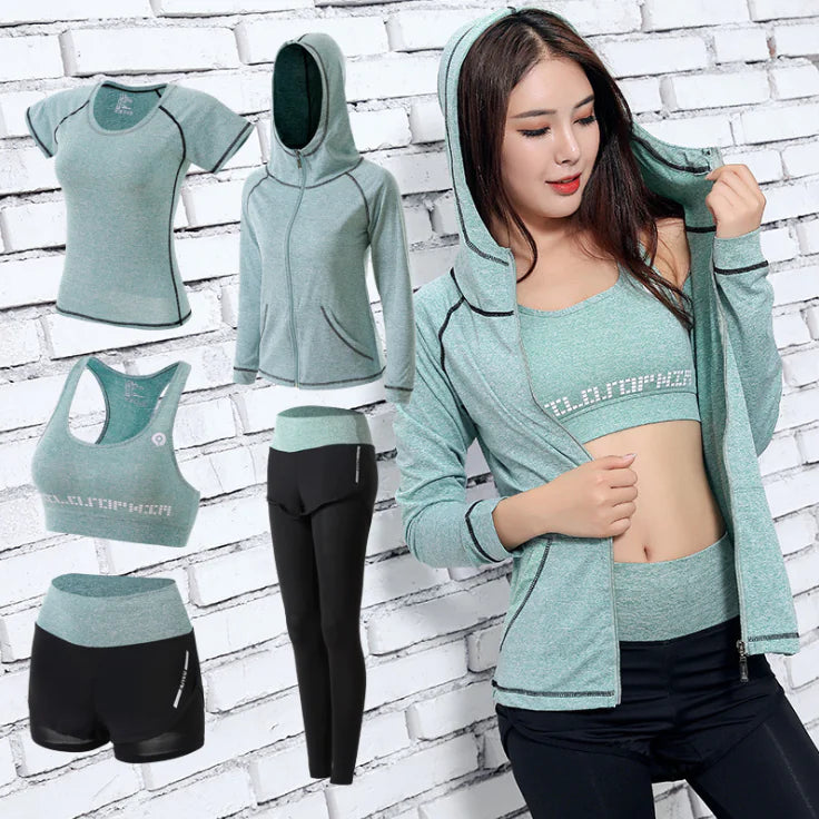 Women’s Yoga & Fitness Suit Set – High-Stretch Gym & Workout Outfit (S–3XL)