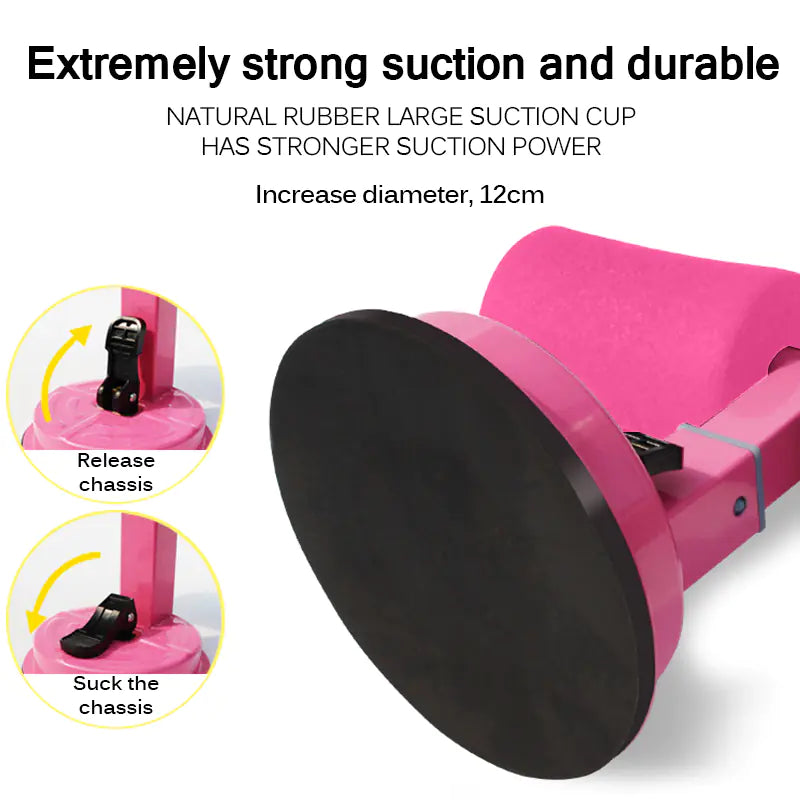 Compact Home Ab Workout Device Portable Suction Sit-Up Bar (Adjustable Core Trainer)