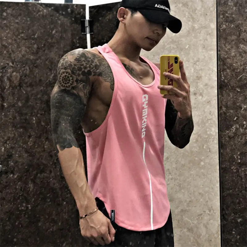 Men’s Sleeveless Gym Workout Vest – Lightweight Fitness Training Tank Top for Bodybuilding & Sports