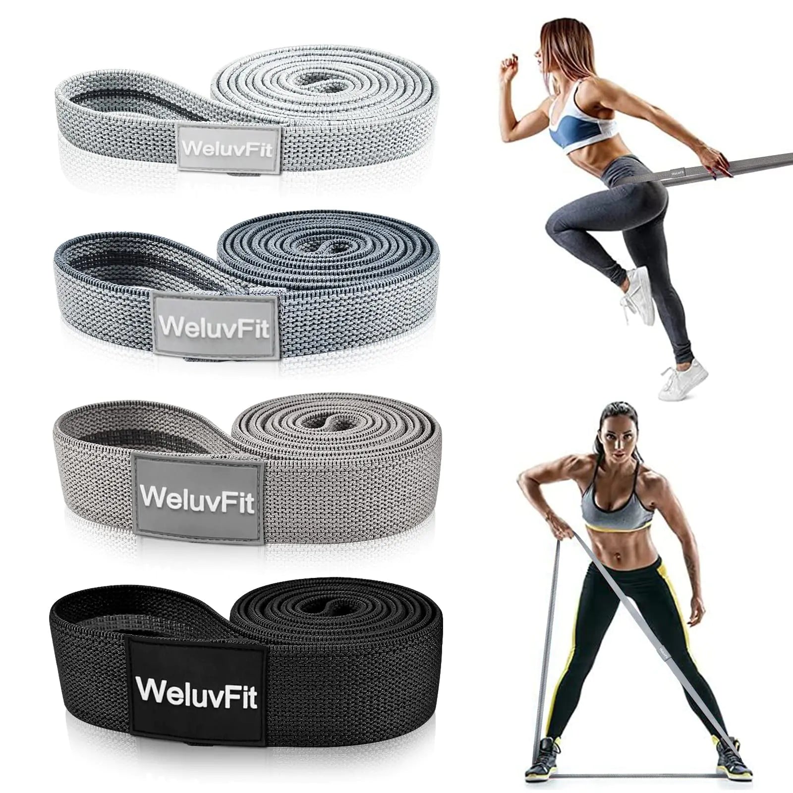 WeluvFit Long Resistance Bands – Full Body Workout & Strength Training