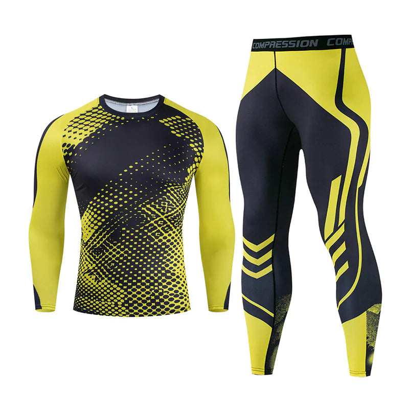 Men's Long Sleeve Gym/Workout Set