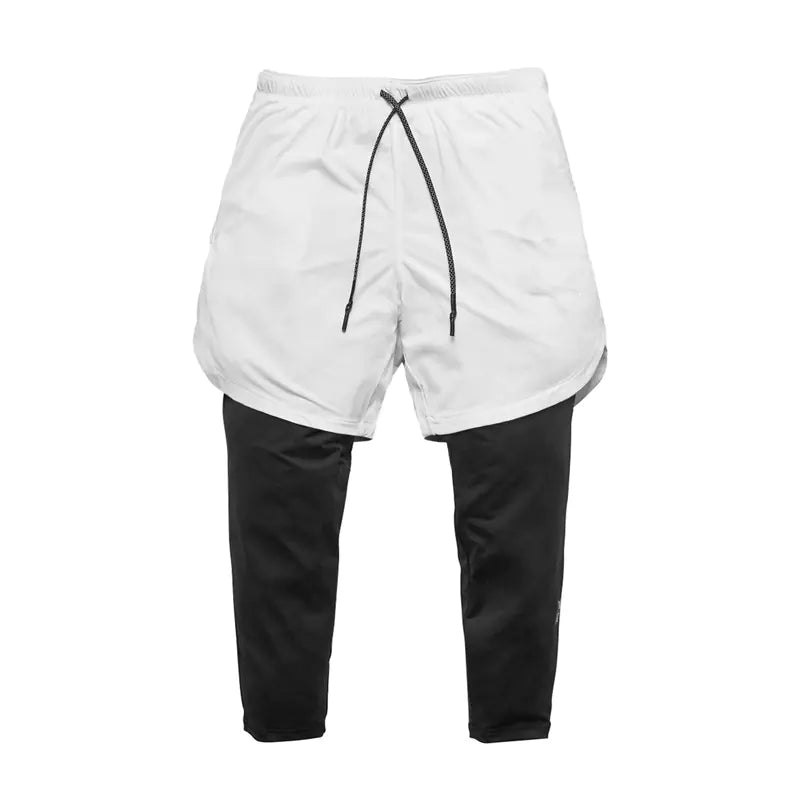 Men’s Quick-Drying Nine-Point Fitness Shorts – Lightweight 3/4 Length Athletic Training Shorts