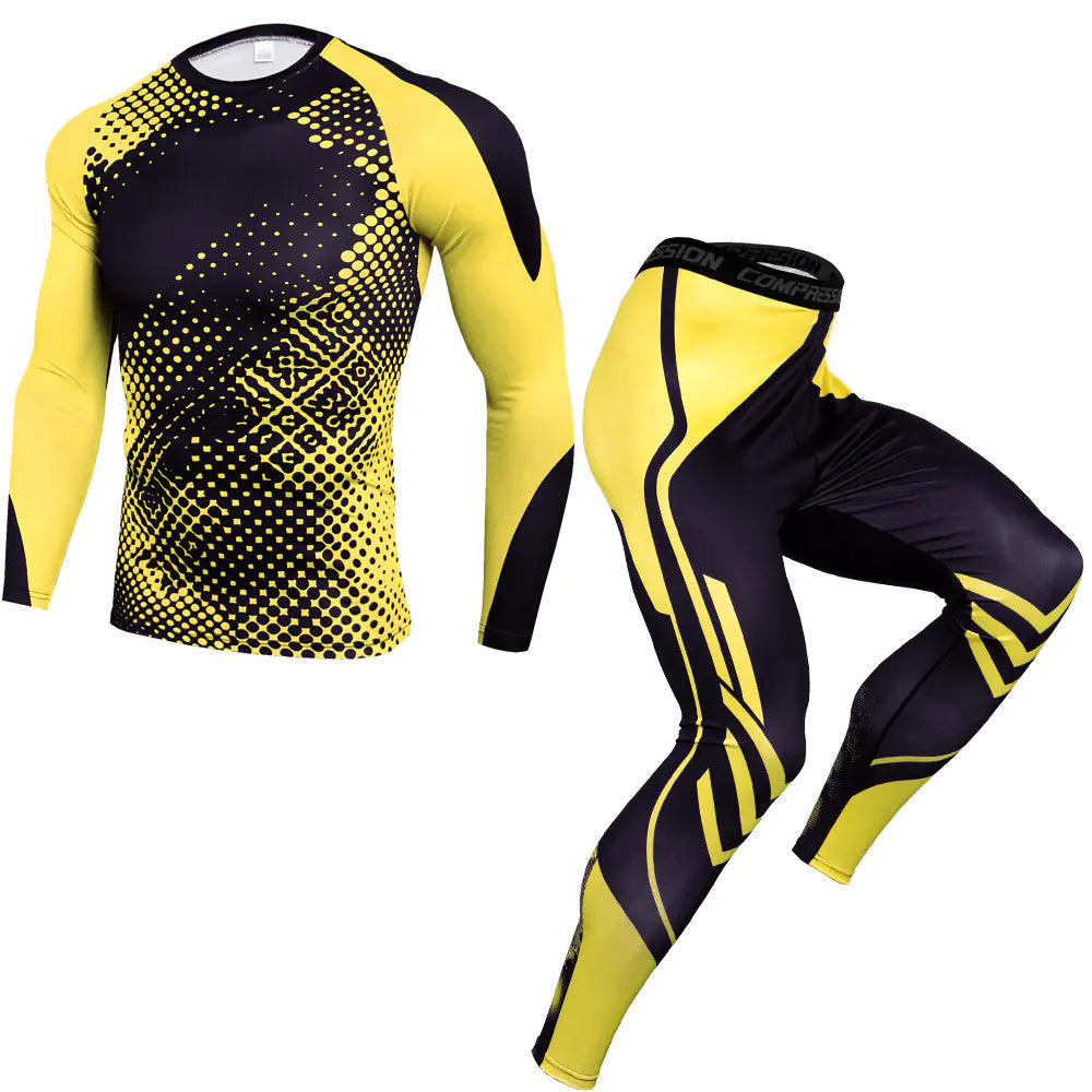 Men's Long Sleeve Gym/Workout Set