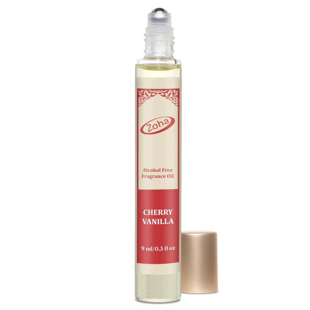 Zoha Cherry Vanilla Oil Perfume - Unisex Roll-On Alcohol-Free Gourmand 2-in-1