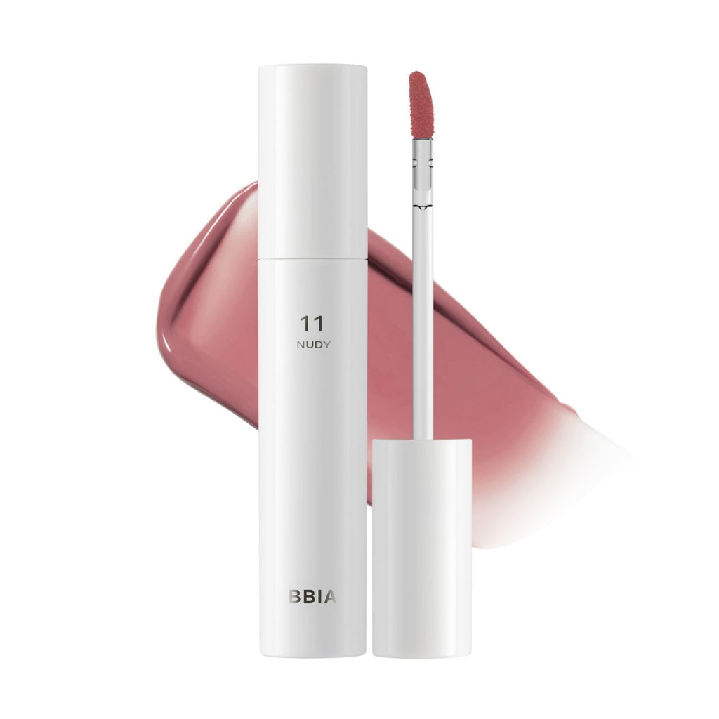 BBIA Glow Lip Tint – Lip Plumping Volume up Glossy Lip Stain Naturally Moisturizing Lightweight Long-Lasting Vivid Color Comfortable Glowy Texture Non-Sticky Non-Dry 3.2g (#11 NUDY)