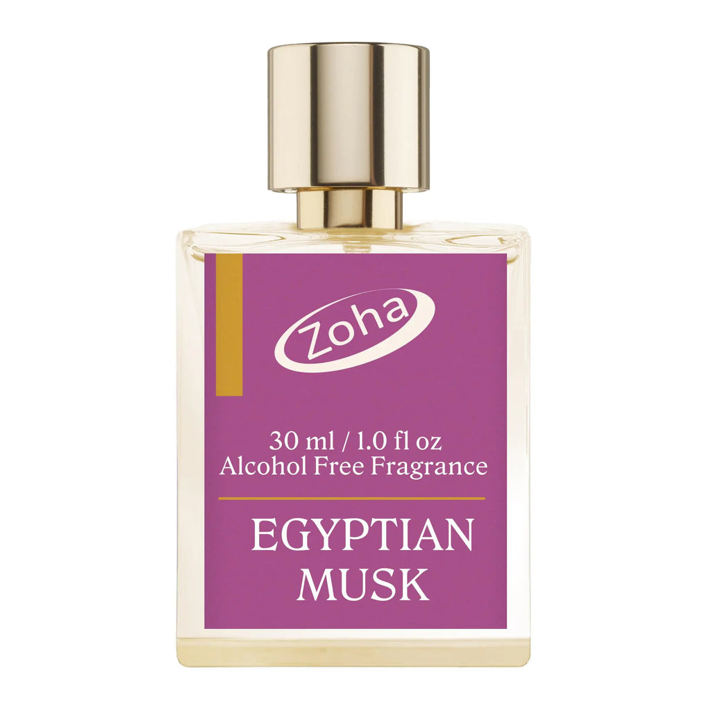 Zoha Egyptian Musk Oil Perfume - Unisex Roll-On Alcohol-Free Luxe Musk 2-in-1