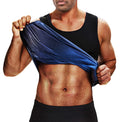 Men’s Sauna Waist Trainer Vest – Heat-Trapping Sweat Compression Tank Top (Black M)