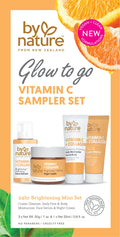 By Nature Glow To Go Vitamin C Sampler Set - Travel Size Skincare Gift Set