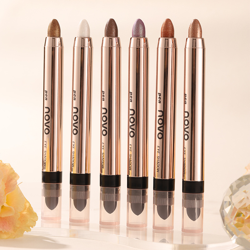 Double-ended Eyeshadow Pen - Pearly & Shimmer Colors