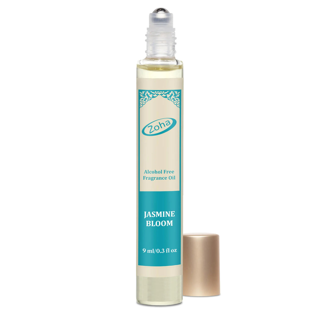 Zoha Jasmine Bloom Oil Perfume - Unisex Roll-On Alcohol-Free Jasmine 2-in-1